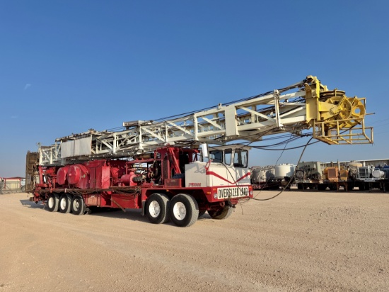 2006 SJ PETRO 5-AXLE DD WELL SERVICE RIG 105'x265k Mast