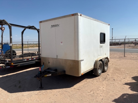 2012 ATC TRAILERS 12 X 7.5 T/A BUMPER PULL DOGHOUSE TRAILER