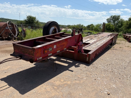 1981 AZTEC 45 X 96 3-AXLE OILFIELD LOWBOY TRAILER