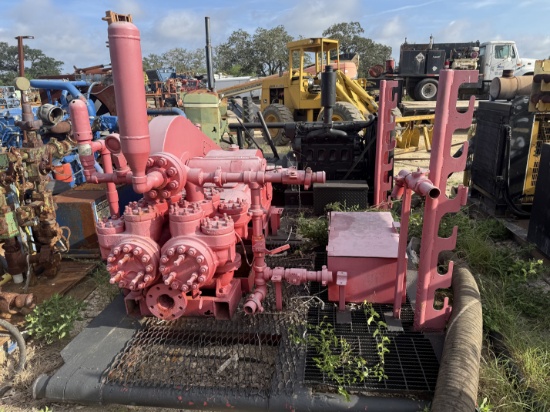 GARDNER DENVER FCFXXAJ 5X8 DUPLEX MUD PUMP P/B DETROIT 4-71 ENGINE