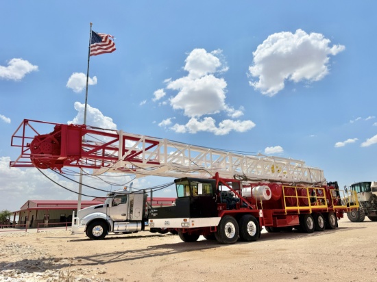 2012 MUSTANG 550 5-AXLE WELL SERVICE RIG, 104x275 Mast