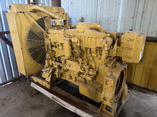 CATERPILLAR 3406TA DIESEL ENGINE W/ RADIATOR