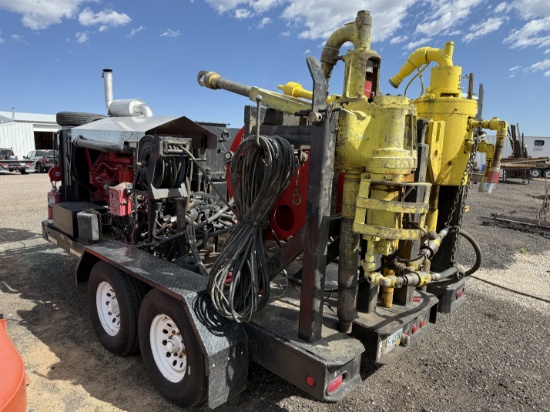 (1) EVCO 2.5 & (1) IRI 150-TON POWER SWIVELS MTD. ON 2004 SPME 14 T/A GOOSENECK TRAILER