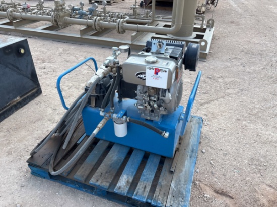 3k Psi Portable Hydraulic Power Unit P/B: Kubota Diesel Engine