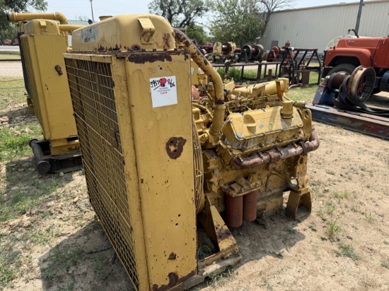 CATERPILLAR D3408 DIESEL ENGINE CORE W/ RADIATOR (INCOMPLETE)