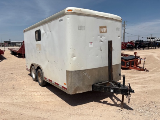 2006 PACE AMERICAN 14 X 7 T/A BUMPER PULL DOGHOUSE TRAILER