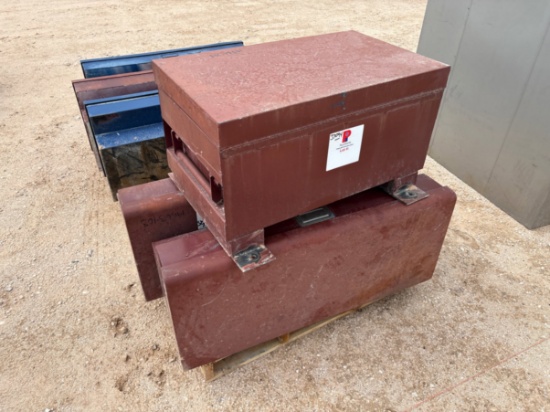 (2) 3.5l rki toolboxes & (1) 32 x 19 x 18 toolbox