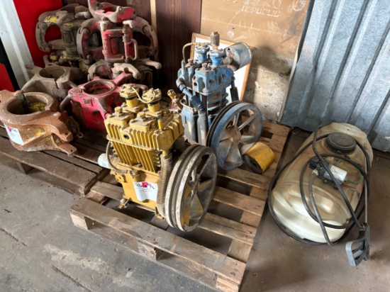 Pallet w/ (2) air compressors