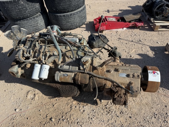 INTERNATIONAL DT466 DIESEL ENGINE W/ SPICER ES60-5D TRANSMISSION