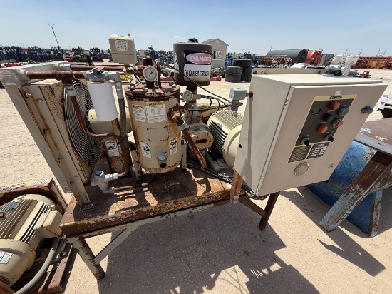 CURTIS-TOLEDO MODEL RS30F, 125-CFM / 125-PSI ROTARY SCREW INDUSTRIAL AIR COMPRESSOR P/B 30-HP ELECTR