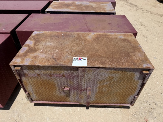 (2) TOOL BOXES (1) 5L x 2W x 2H& (1) 4L x 2W x 2H STEEL 2-DOOR TOOL BOXES