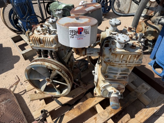 (2 X $) QUINCY MODEL 350, 38-CFM / 175-PSI INDUSTRIAL AIR COMPRESSORS
