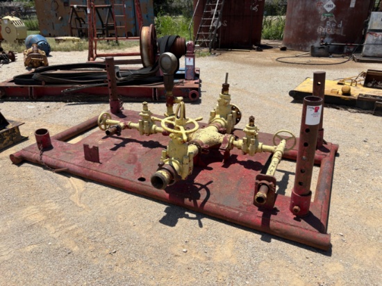 4 choke manifold mtd on 10 x 6 skid