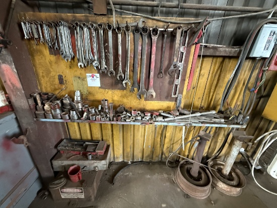 WALL SECTION OF WRENCHES, SOCKETS, EXTENSIONS & RELATED