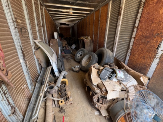 Pallet of rex-22 triple, double, & single roller chain w/ assorted truck parts, wheels & tires
