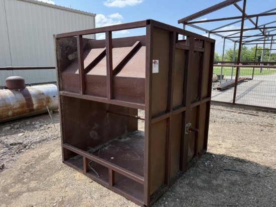 74 x 64 x 76 CUSTOM BUILT WIRE CABLE SPOOL TRANSPORT SKID