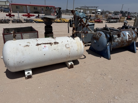 (2) STEEL AIR TANKS (1) 220 GAL & (1) 240 GAL