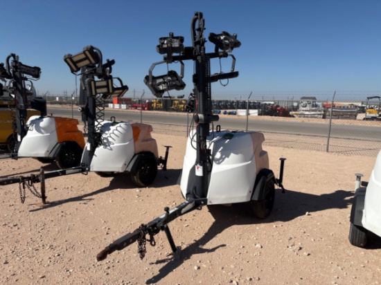 2017 GENERAC MLT6SMDS 6KW S/A BUMPER PULL LED LIGHT TOWER