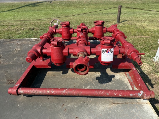 2 FIG 1502 15K WP PLUG VALVE MANIFOLD