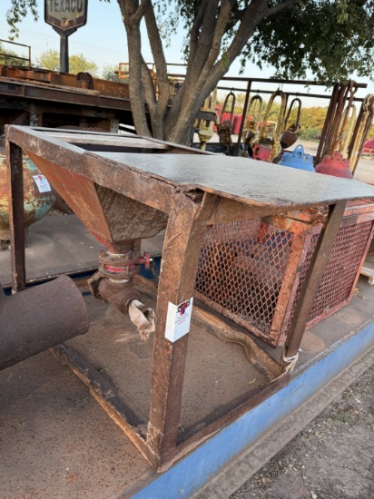 32 x 32 x 20 CONE SHAPED MUD MIXING HOPPER & 42" x 36" x 32" JUNK BASKET W/ TOP & LIFTING EYES