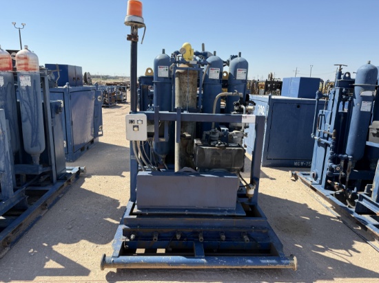 MEYERS 3-STATION 4-BOTTLE DIESEL POWERED ACCUMULATOR CLOSING UNIT, SKIDDED