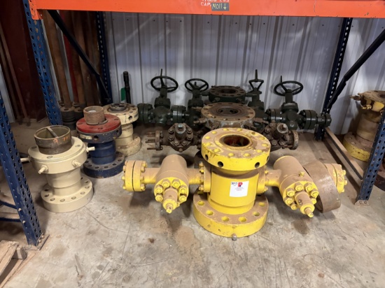 (3) 7-1/16 Braden heads w/ (6) 2-1/16 5m gate valves