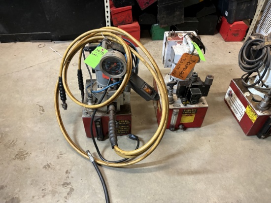 (2) Global bolting technologies 10k psi hydraulic power packs