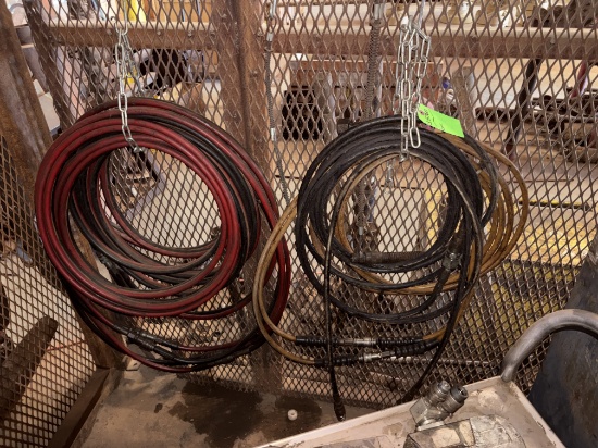 Lot of hydraulic hoses for hydraulic power pack