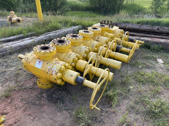 (7x$) (6) 5-1/8 10k gate valves & (1) 7-1/16 frac valve