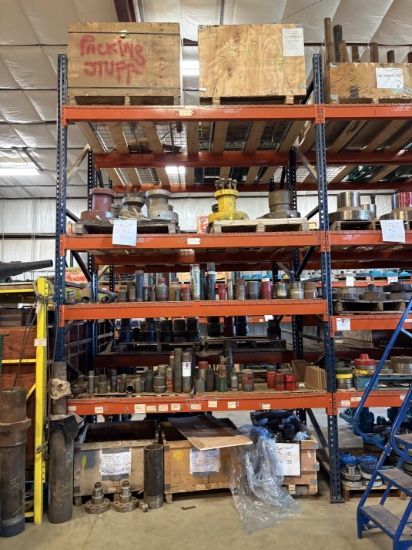 Contents of (4 shelves) w/ Assorted single stud adapters, pipe nipples, swages, 1-13/16 & 2-1/16 com