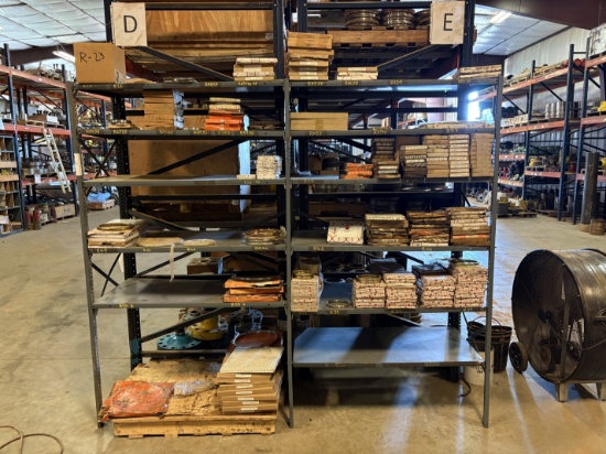 8 x 2 x 7 shelving w/ (350+) ring gaskets