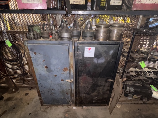 (2) 2 x 16 x 4 cabinets w/ 40+ assorted back pressure valves