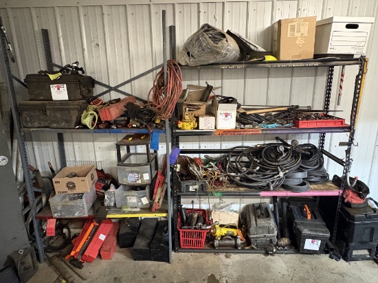 5 x 1.5 x 6 shelving & 4 x 2 x 7 shelving w/ contents