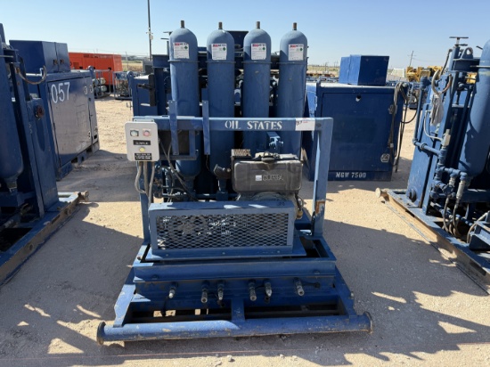 MEYERS 3-STATION 4-BOTTLE DIESEL POWERED ACCUMULATOR CLOSING UNIT, SKIDDED