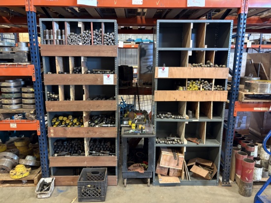 (2) 3 x 7 shelving units w/ assorted Braden head lockdown screws