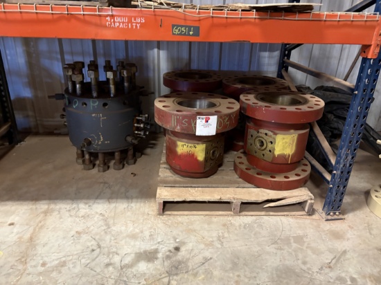 (3) 11 3K spacer spools w/ 2 outlets, (1) 11 x 10-3/4 well head, & (1) DSA