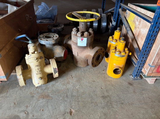 (2) 4-1/16 3K, (1) 4 10k, (1) 3-1/8 5k, & (2) 80mm gate valves