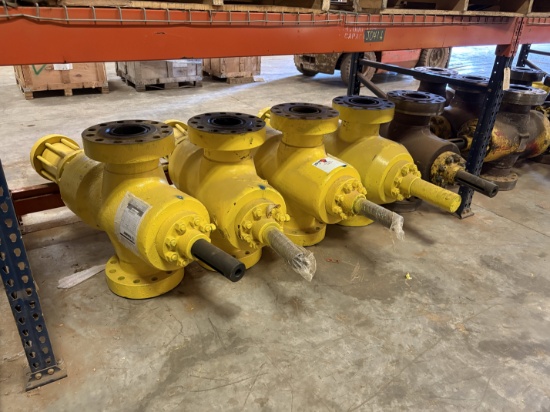 (5x$) (4) 5-1/8 10k hydraulic gate valves & (1) 5-1/8 5k valve body