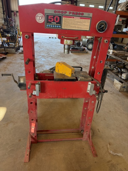 DYNAMO 50-TON AIR OPERATED SHOP PRESS