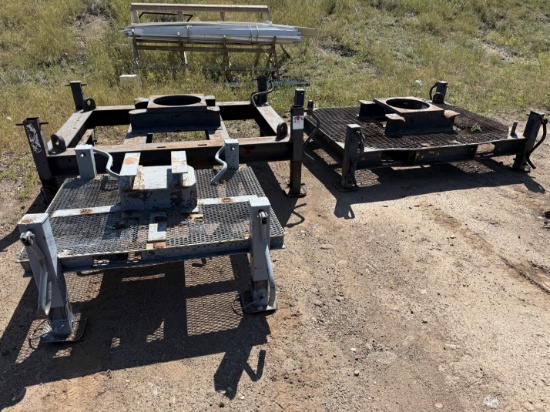 (2) 8 x 6 & (1) 5x4 ADJUSTABLE HEIGHT VALVE TRANSPORT SKIDS
