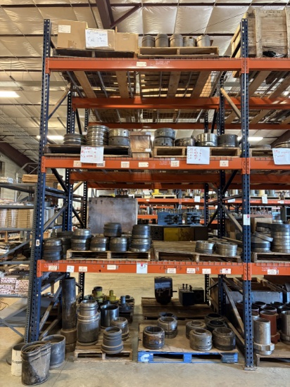 Contents of (4 shelves) w/ Assorted C-21 & C-22 casing hangers, H plates, pe seals, etc.