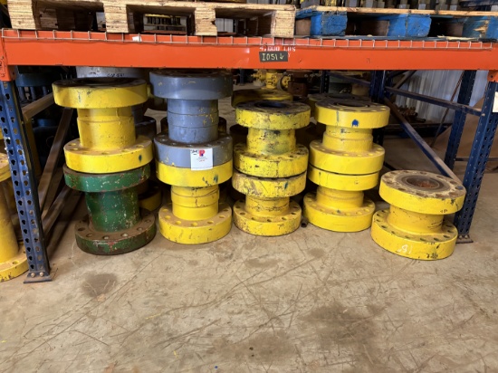 (18x$) (17) 7 15k x 7 10k spacer spools & (1) 11 Braden head