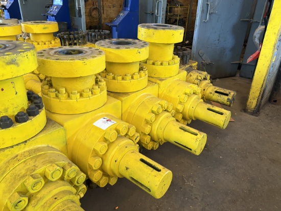 (4x$) 7-1/16 15k hydraulic frac valves, field ready