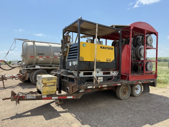 MEYER 20K PSI HIGH FLOW GREASE UNIT MTD ON 2008 TEMC 14x102 T/A BP TRAILER