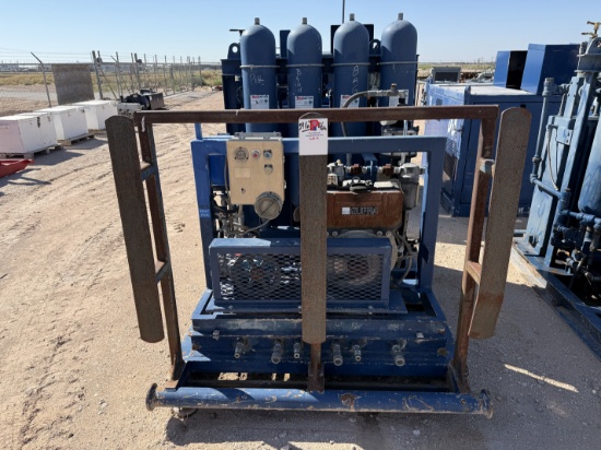 MEYERS 3-STATION 4-BOTTLE DIESEL POWERED ACCUMULATOR CLOSING UNIT, SKIDDED