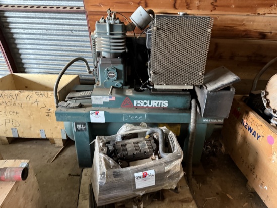 FS CURTIS ML SERIES DIESEL AIR COMPRESSOR W/ SPARE KOHLER ENGINE
