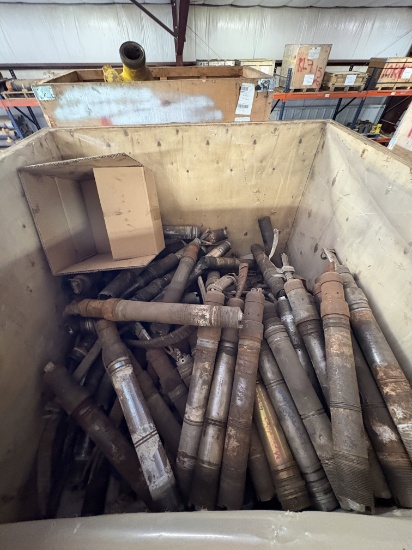 Contents of (3 shelves) w/ (20) assorted spools, DSAs & box of esp flange connectors