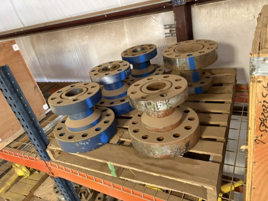 (6) 2-9-16 5k gate valves & (5) 4 x 7 5k spools