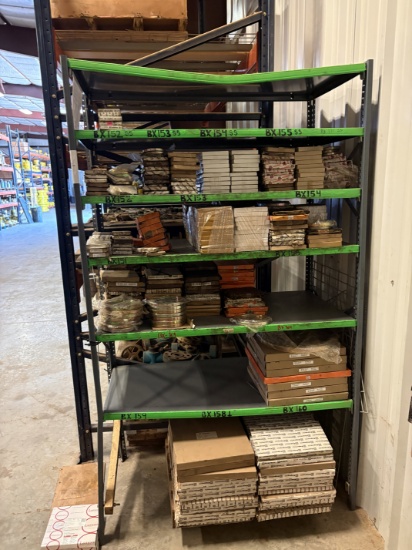 4 x 2 x 7 shelving w/ (200+) assorted ring gaskets