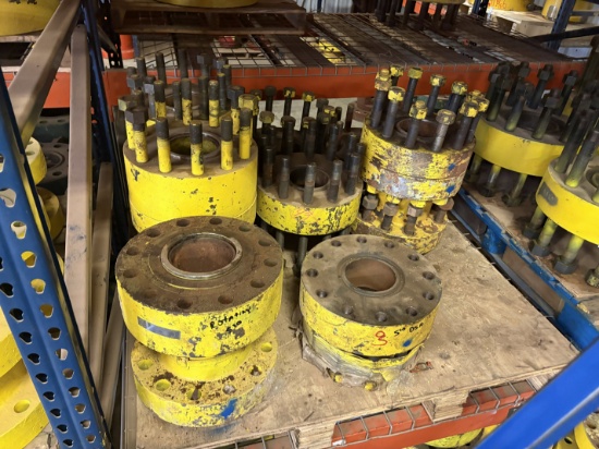 (4 pallets) w/ (5) assorted 2 to 4 fluid crosses & (15) 5 & 7 spools & DSAs